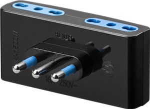 Italienischer Adapter (16 A) - 4 Typ -L- Buchsen