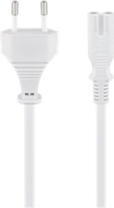 Kabel przyłączeniowy Euro; 1,5 m, Biały
