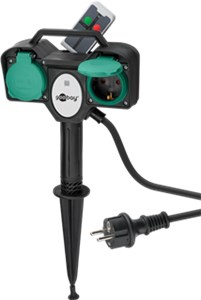 Two-way garden socket with remote control